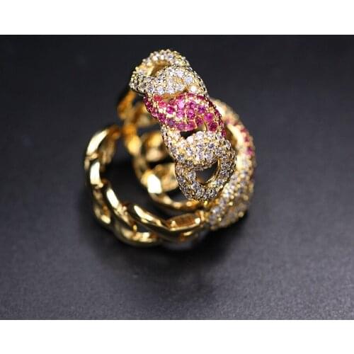 Circle Hoop Earrings Pave Multi Colorful Zirconia Stone For Women Gift Round Shape Gold Color Punk Winding Twist Hollow Jewelry