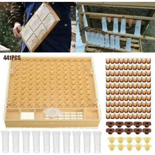 120Pcs Bee Cell Cups Queen Rearing System Beekeeping Tool Cultivating Box Beekeeping Equipment