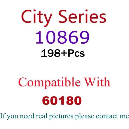 198Pcs 10869 Building Block Toy City Series 60180 Assembled Building Block Childrens Toy Gifts