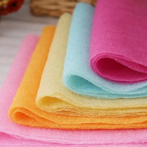 3Pcs Nylon Mesh Bath Shower Body Washing Clean Exfoliate Puff Scrubbing Towel Wash Cleaning Tool E2S
