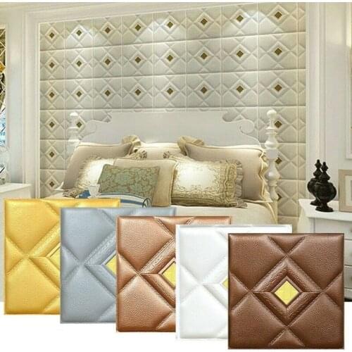 30x30cm 3D Three-dimensional Wall Sticker Decoration Living Room Wallpaper Mural Waterproof 3D Wall Panel Mold Bathroom Kitchen