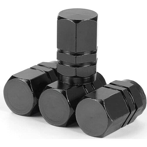 4pcs Bolt-in Aluminum Car Auto Tubeless Wheel Tire Valve Stems With Dust Caps Automobiles Parts Accessories