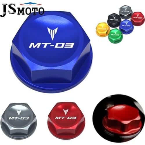 NEW Steering Stem Nut Head Screw Cover For Yamaha MT-03 MT03 mt-03 2006-2014 Motorcycle CNC Aluminum Tuerca Direccion & LOGO