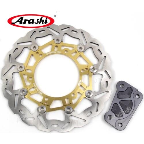 Arashi 1PCS For YAMAHA CNC YP MAJESTY 1996 1997 Floating Front Brake Disc Brake Rotors Oversized Left