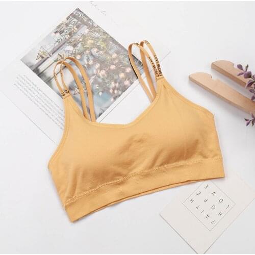 Comfort Cotton Bra For Women French Style Bralette U Bra Women Wireless Bra Top Breathable Chest Pad Wearing Sports Underwear
