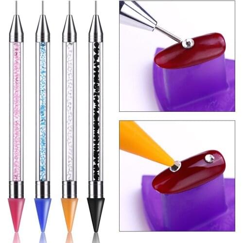 Cross-border point for nail drill tool acrylic double points drill wax crayon multifunctional head drill nail art pen