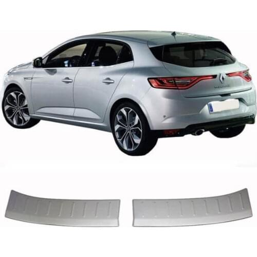 Rear Bumper Sill Cover S. Steel Rear Bumper Protector Rear Bumper Guard for Renault Megane IV HB 2017-2020