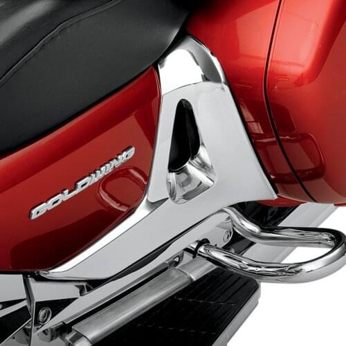 Chrome Left Right Motorcycle Parts Modified accessories For Honda GoldWing GL 1800 GL1800 Chrome Triangle Cover