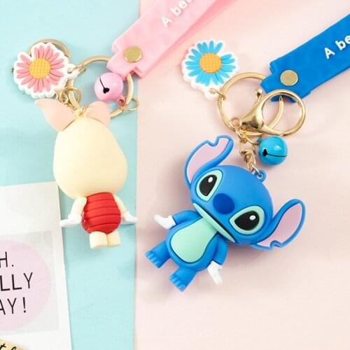 Exquisite Bag Car Pendant Mickey Minnie Keychain Gift fou Women Child Fashion Cute Mickey Keychain Key Ring