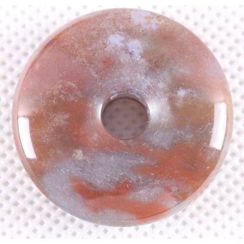 30MM CAB Cabochon Natural Stone Brown Onyx Round Beads For Jewelry Making DIY Necklace Gem Bead 1Pcs K726