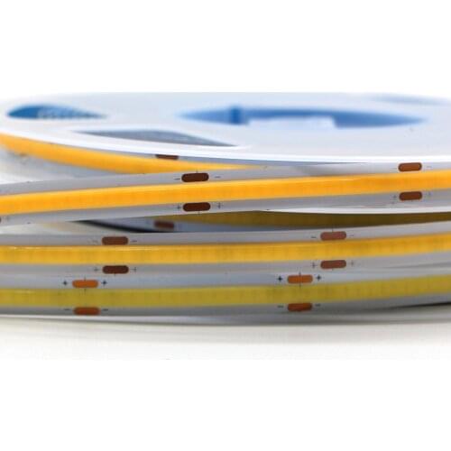 High Density 5/8/10mm COB LED Strip Light 12V 24V Brightness Ra90 Flexible Led Tape lamp Soft COB Dimmable Linear Lights 1-5m