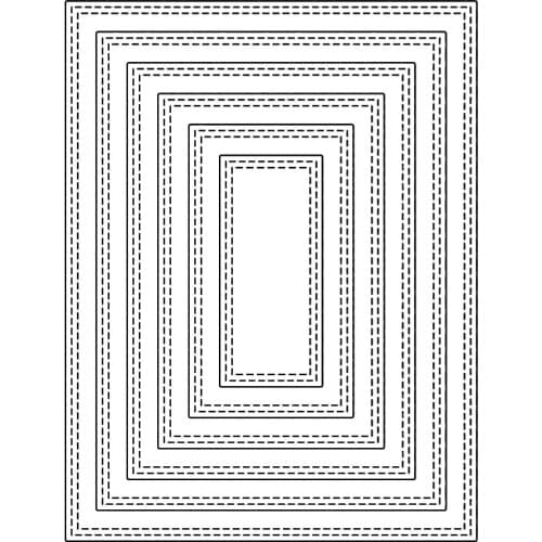 Metal Cutting Dies Frame Rectangle To Decorate For DIY Scrapbooking Embossing Album Paper Cards Dies 2021 New