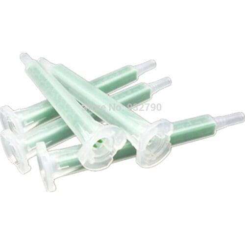 Pack of 5 AB Adhesive Glue Resin Static Mouth Mixing Nozzles Tube Lenth 83mm For AB Glue Gun Square Mixing Tube Needles Plastic