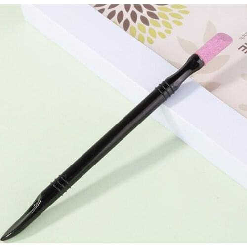 Nail Quartz Peeling Double-End Polishing Pen Nail Polish Polishing Rod Cuticle Hangnails Remove Dead Skin Pusher Nail Care Tool