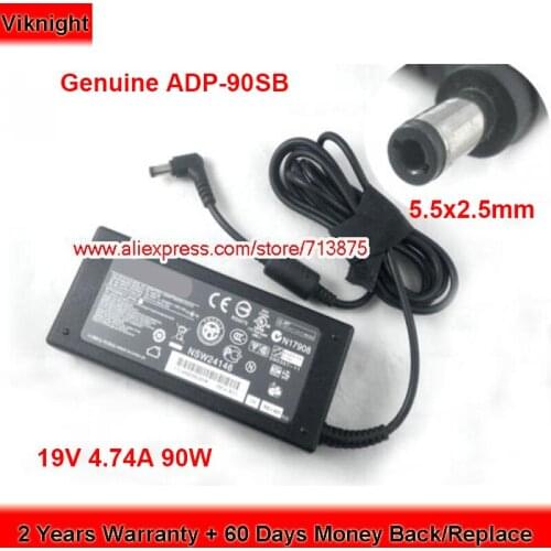 Genuine ADP-90SB BB 90W Charger 19V 4.74A EXA0904YH AC Adapter for Toshiba Satellite 1135-S155 M60-CD6 Laptop Power Supply