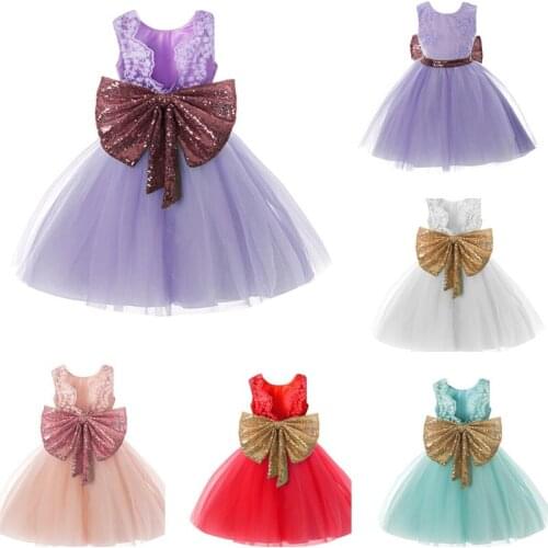 1-5 Years Old Baby Girl Dress Newborn Girl Knee-Length Cloths Cute Style Birthday Wedding Party Dress Christening Gown Dresses