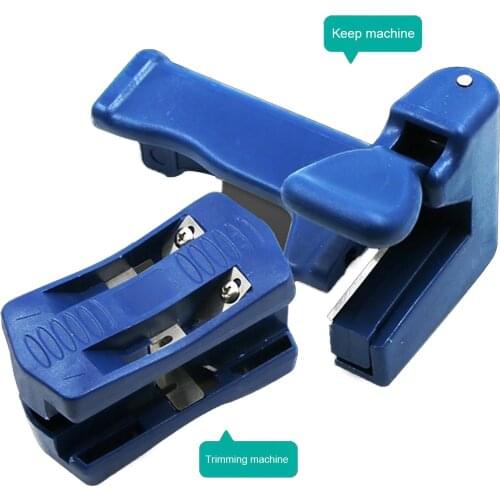 PVC Double Edge Wood Head Tail Trimmer Banding Machine Set Wood Head and Tail Trimming Carpenter Woodworking Hand Tools