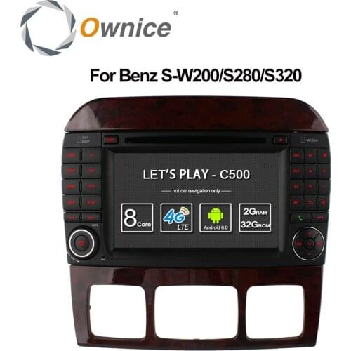 Ownice C500 8 Core Android 6.0 Car DVD Player for Mercedes S Class S500 S600 S280 S320 S350 S400 S420 S430 W220 Radio 4G GPS