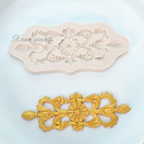 Relief Lace Shape Silicone Cake Mat Sugarcraft Fondant Cake Decorating Tools Kitchen Baking Silicone Lace Molds For Baking M418