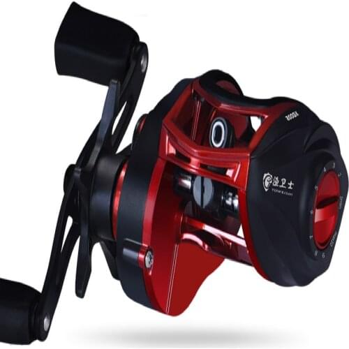 Fishing Wheel Metal Baitcast Reel 18+1-axis Metal Magnetic Braking 10KG Max Upgrade Baitcasting Reel Combo 10 Gear Pesca Wheels