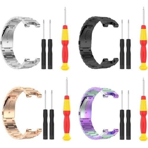 Smart Watch Replacement Bracelet Wristbands Stainless Steel Metal Wrist Strap Watch Band for -Amazfit / -Amazfit Pro