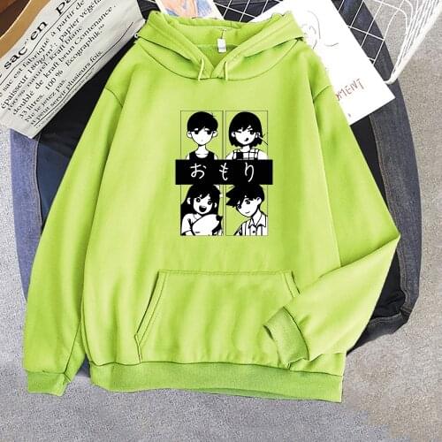 Omori Hoodies Sweatshirts Women Pullover Oversized Hooded Harajuku Anime Hoodie Streetwear Kawaii Tracksuit Long Sleeve Clothes
