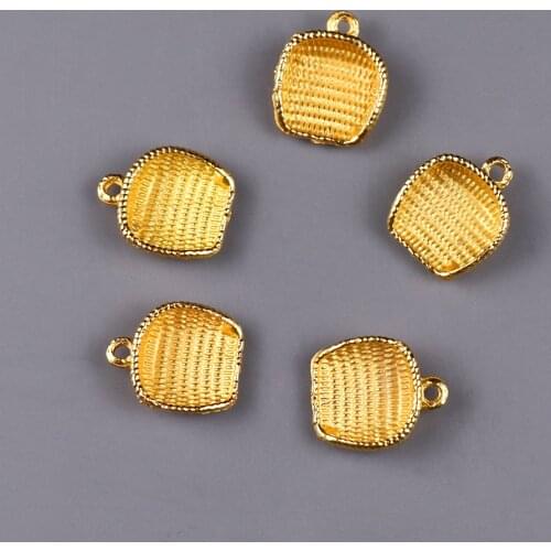 Vintage Copper Dustpan Wealth Pendants Lucky Feng Shui Key Rings Hanging Pendant Desk Ornament Decoration DIY Handmade Craft