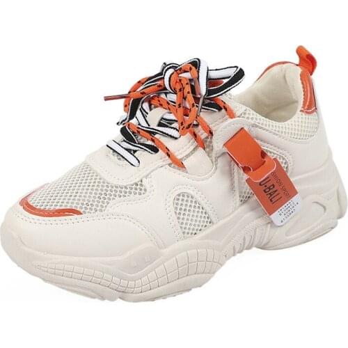 Net red explosion models Korean womens shoes 2019 summer new tide color sports shoes ins old shoes womens flat shoes