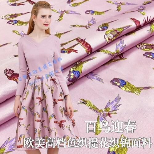 145cm width 2018 new dress Jacquard fashion fabrics high-grade yarn dyed advanced custom small incense imported fabrics
