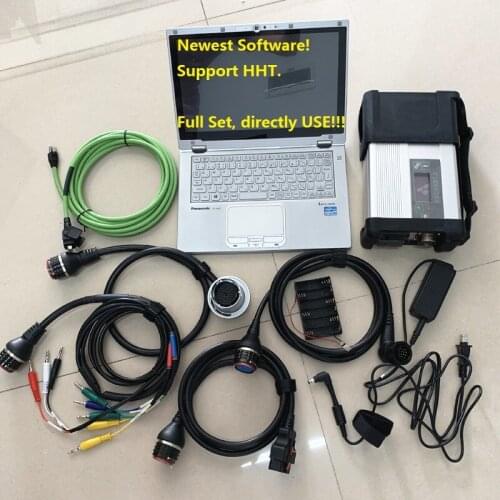 2020.12V software installed 480G SSD add HHT in i5 8G laptop CF-AX2 + MB star C5 SD connect C5 car diagnostic tool use directly