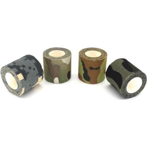 4 Colors Hot Sale 5cmx4.5m Army Camo Outdoor Hunting Shooting Tool Camouflage Stealth Tape Waterproof Wrap Durable #ED