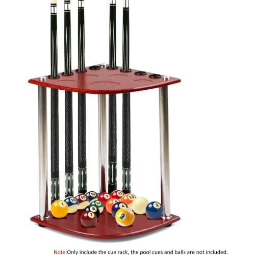 8 Hole Vertical Pool Cue Holder Billiard Pool Sticks Ball Floor Stand for Pool Sticks Pool Balls Table Accessory