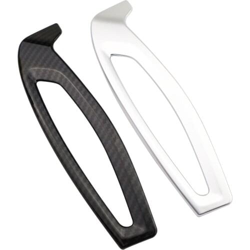 Carmilla 2Pcs/Set Car Chrome Front Air Vent Protection Trim Air Conditioning Cover Stickers for Toyota C-HR CHR 2016 - 2018