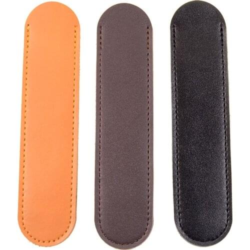 1pcs Fountain Pen Case Fountain Pen Pouch Head Layer Cowhid Leather Handcrafted Single Pencil Bag Holder Storage Sleeve Pouch