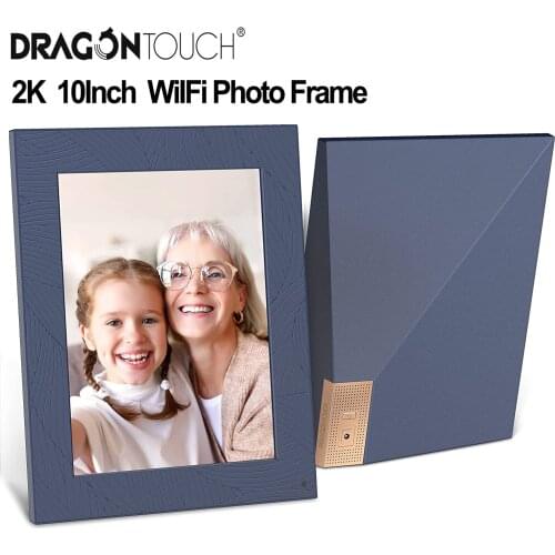 Dragon Touch 2K Digital Picture Frame 10 Inch Wi-Fi Digital Photo Frame Touch Screen Display Auto Rotation Electronic Album