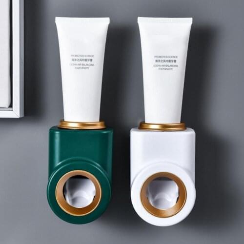 Toothpaste Squeezer Dispenser Automatic Wall-mounted Holder Bathroom Supply