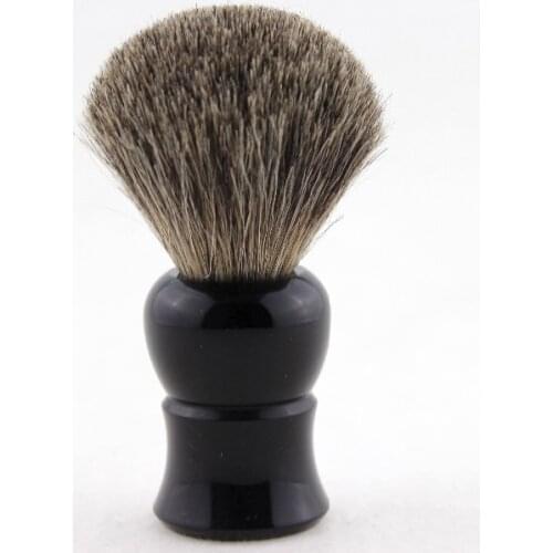 FS-#MI20-EB17, Mixed badger Shaving Brush with Faux Ebony Handle, Knot size 20mm+FREE STAND+FREE SHIPPING
