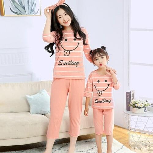 Mother Father Daughter Son Kids Baby T-shirt Parent-child Letter T-shirt Short Sleeve Tops and Pants Family Matching Clothes