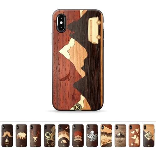 Keyway Canada Design unique Wood grain Phone Case for iPhone 11 12 6 7 8 Pro X XS Max XR Plus Silicone Soft TPU Funda Cover