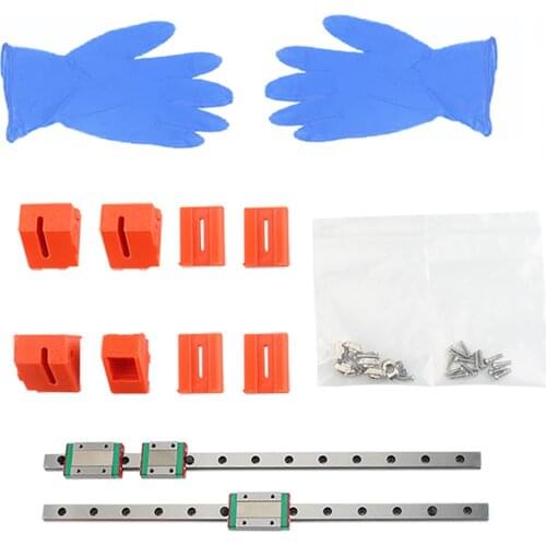 For MGN12H X-axis Linear Rail Guide &Sliding Guide Block Kit T-type&M3 Lock Nut 3D Printer Accessories For PRUSA MK3S Print Part