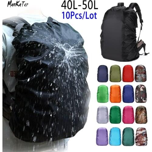 ManKaTer Free Shipping 40L45L50L 10Pcs/Lot Camouflage Waterproof Dustproof Sunscreen Lightweight Backpack Rain Cover Sports Bag