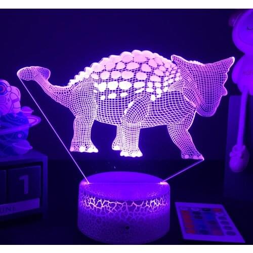 3D Dinosaur Nightlight For Baby Sleep Lighting Dyoplosaurus Figure Kids Child Bedroom Decor Birthday Gifts Bedside Lamp