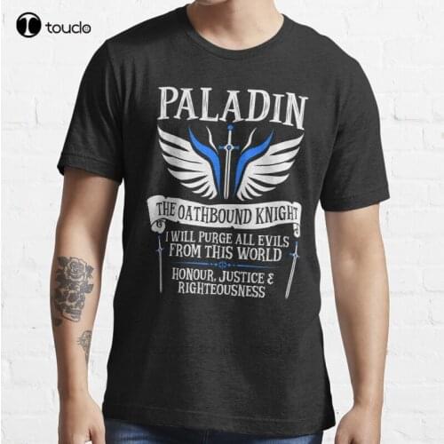 New Paladin The Oathbound Knight Dragons (White) T-Shirt Cotton Men Tee Shirt
