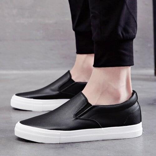 New Arrival Spring Summer Men Shoes PU Leather Youth Low Top Shoe Comfortable Casual Shoes Comfort Flat shoes