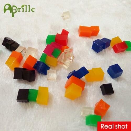 New 50pcs 3d 5x5x5 square crystal soil hydrogel water beads for flower orbiz orbits growing jelly balls in water toy set orbis