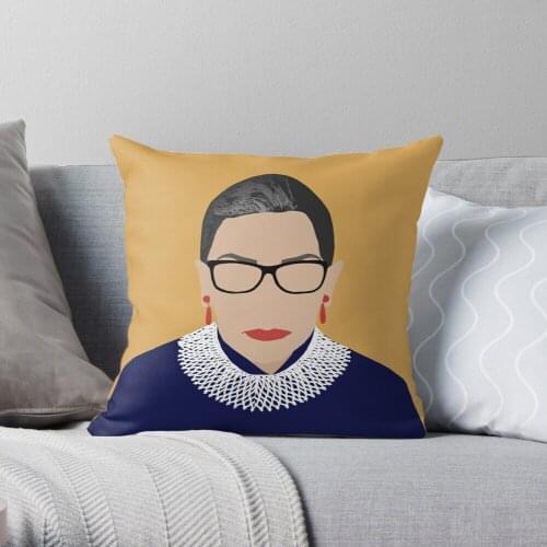 Pillowslip Ruth Bader Ginsburg Throw Pillow 100% Cotton Decor Pillow Case Home Cushion Cover 45*45cm