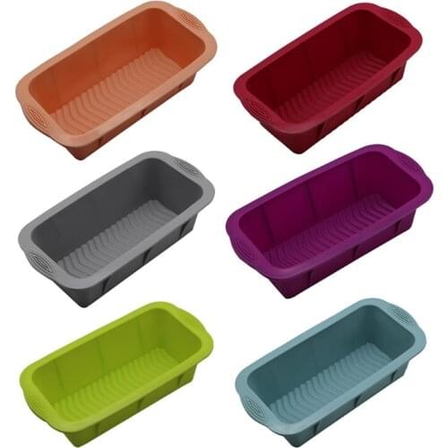 Rectangular Silicone Mold Cake Cheese Dessert Mould Toast Bread Loaf Pan DIY