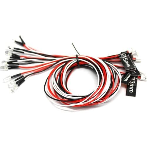 Two-in-one Remote Control Flashing Car Light Model Airplane Car Model Boat Model Light Set Connecting Wire Harness