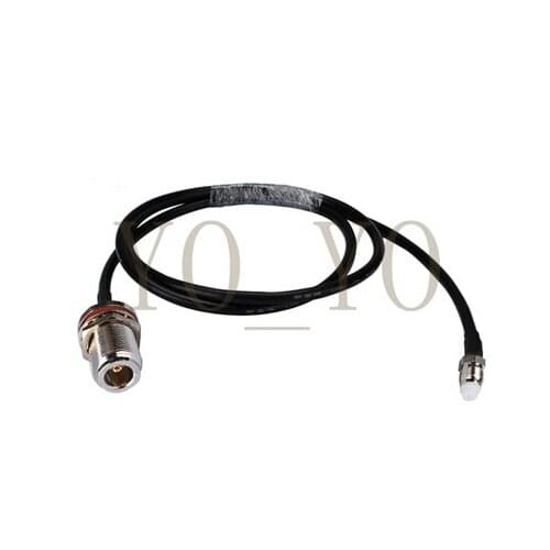 Top Brand RF Adapter FME female to N female bulkhead O-ring straight for RG58 Pigtail coaxial cable 100cm