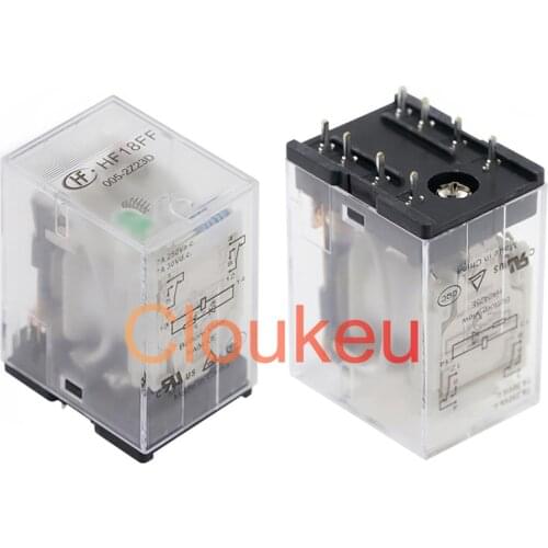 Relay JQX-18FF- HF18FF-005 012 024-2Z23D 5V 12V 24V 7A 8pin